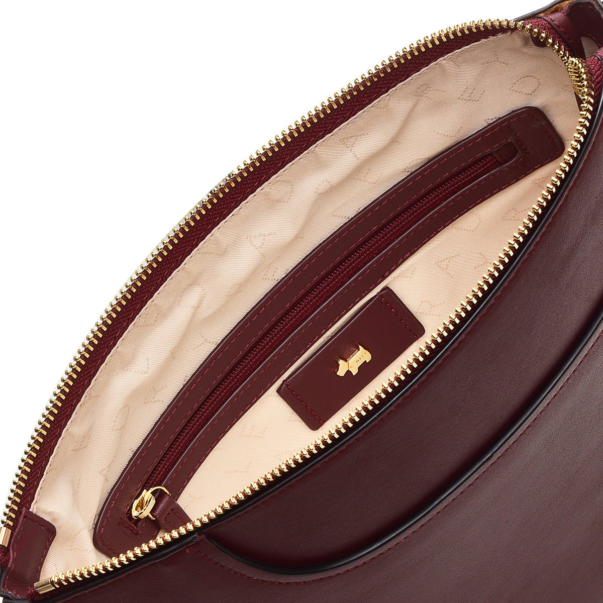 Medium Ziptop Crossbody Dark Cherry - RUTHERFORD & Co