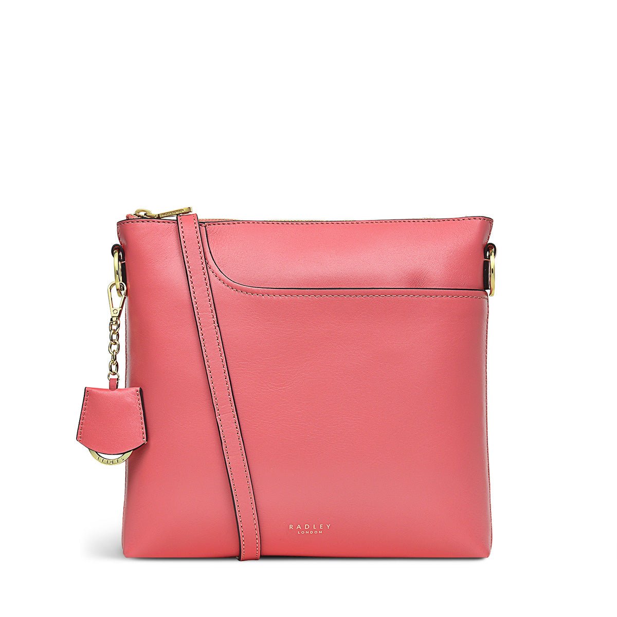 Medium Ziptop Crossbody Sweet Coral - RUTHERFORD & Co