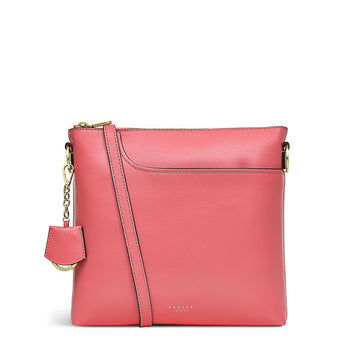 Medium Ziptop Crossbody Sweet Coral - RUTHERFORD & Co
