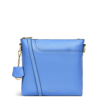 Medium Ziptop Crossbody Tranquil Blue - RUTHERFORD & Co