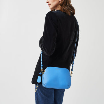Medium Ziptop Crossbody Tranquil Blue - RUTHERFORD & Co
