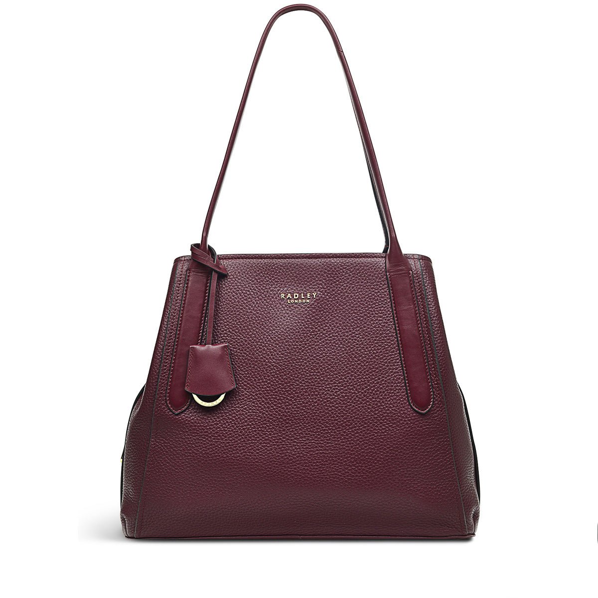 Medium Ziptop Shoulder Dark Cherry - RUTHERFORD & Co