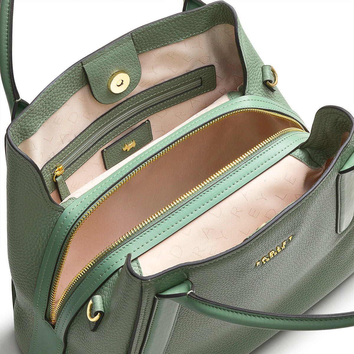 Medium Ziptop Shoulder Jade - RUTHERFORD & Co