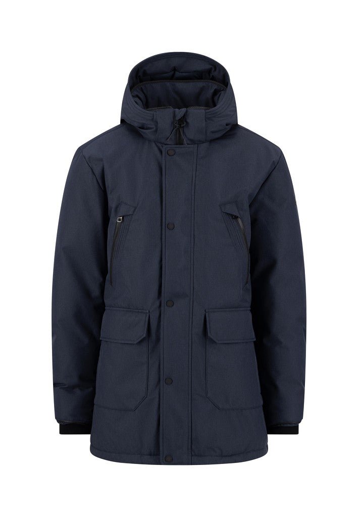Melange Parka - Dark Navy - RUTHERFORD & Co