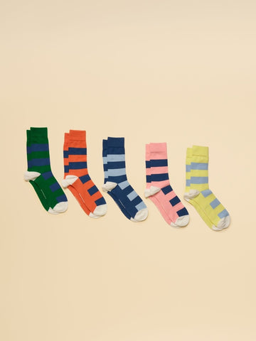Men's Kingsbury Multi Bright Socks 5 Pack (size 7 - 12) - RUTHERFORD & Co