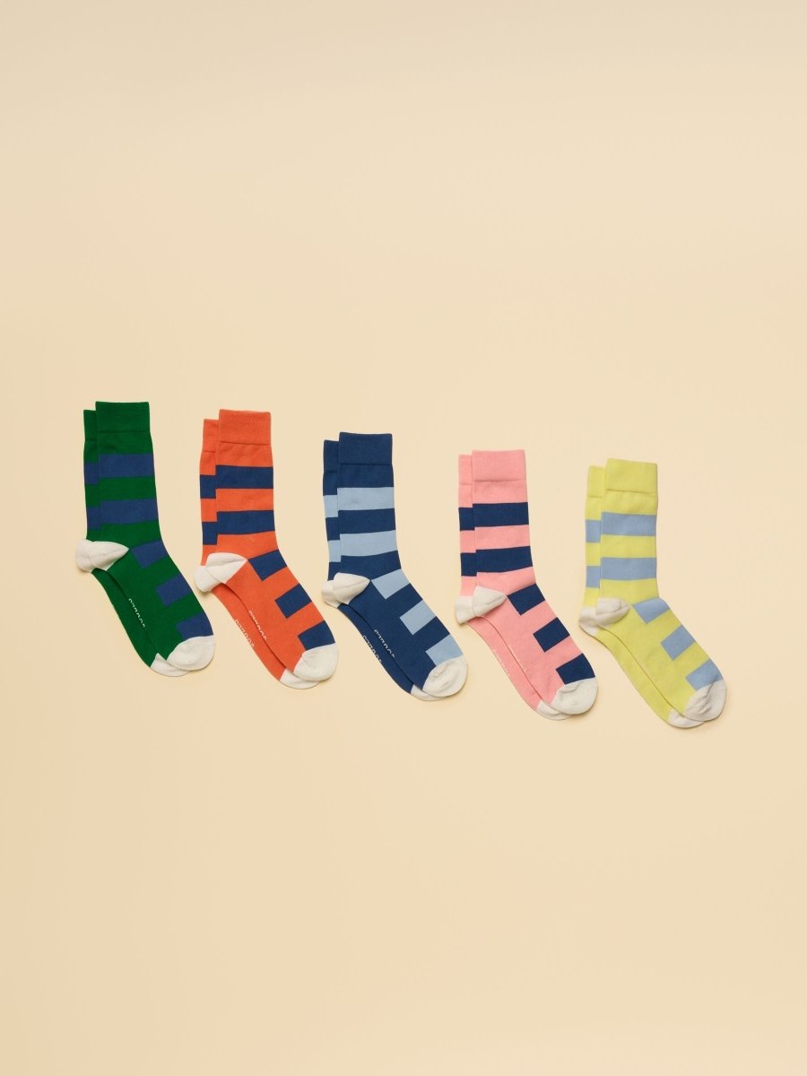 Men's Kingsbury Multi Bright Socks 5 Pack (size 7 - 12) - RUTHERFORD & Co