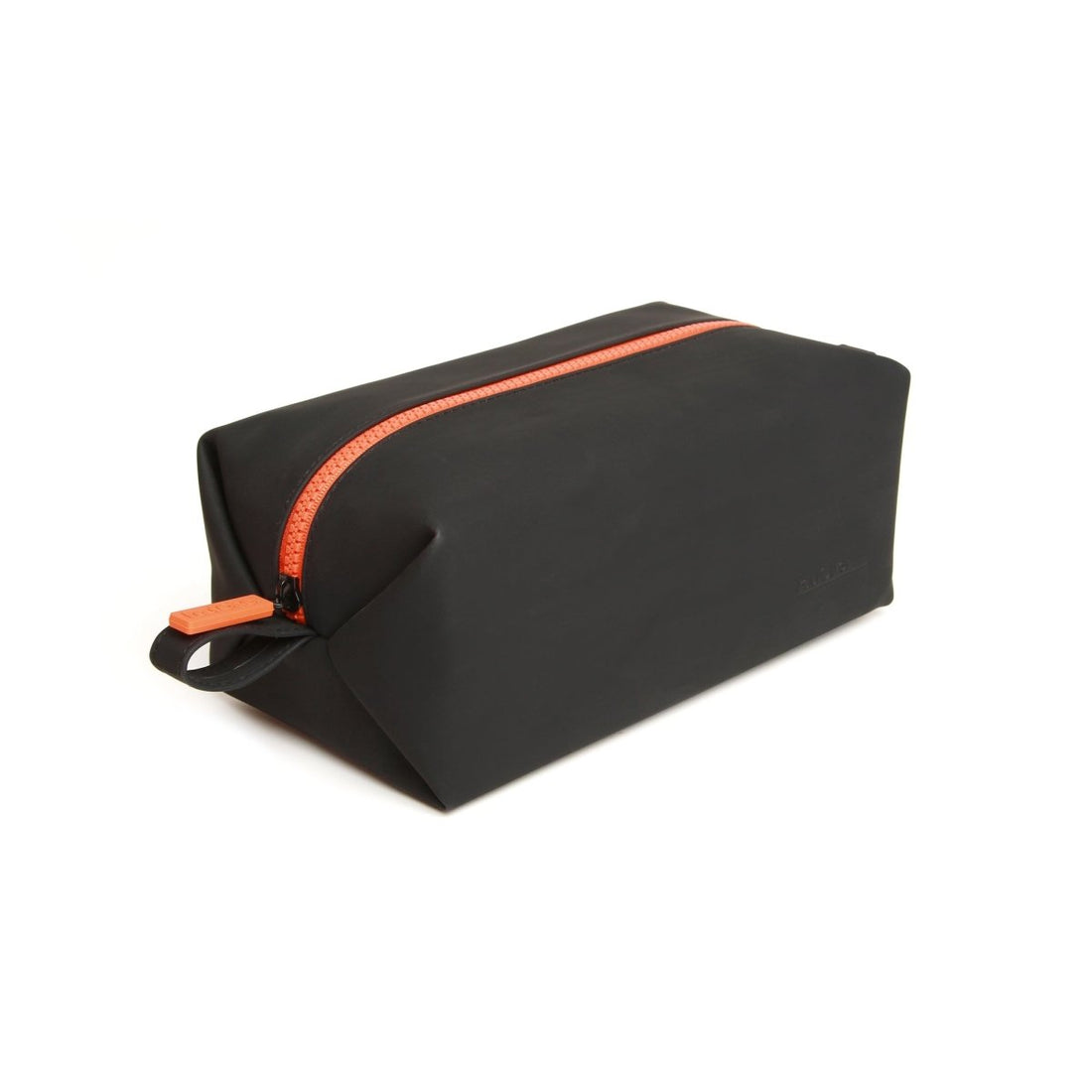 Mens Luxury Soft Touch Zip Wash Bag Black - by Paul Oliver - RUTHERFORD & Co