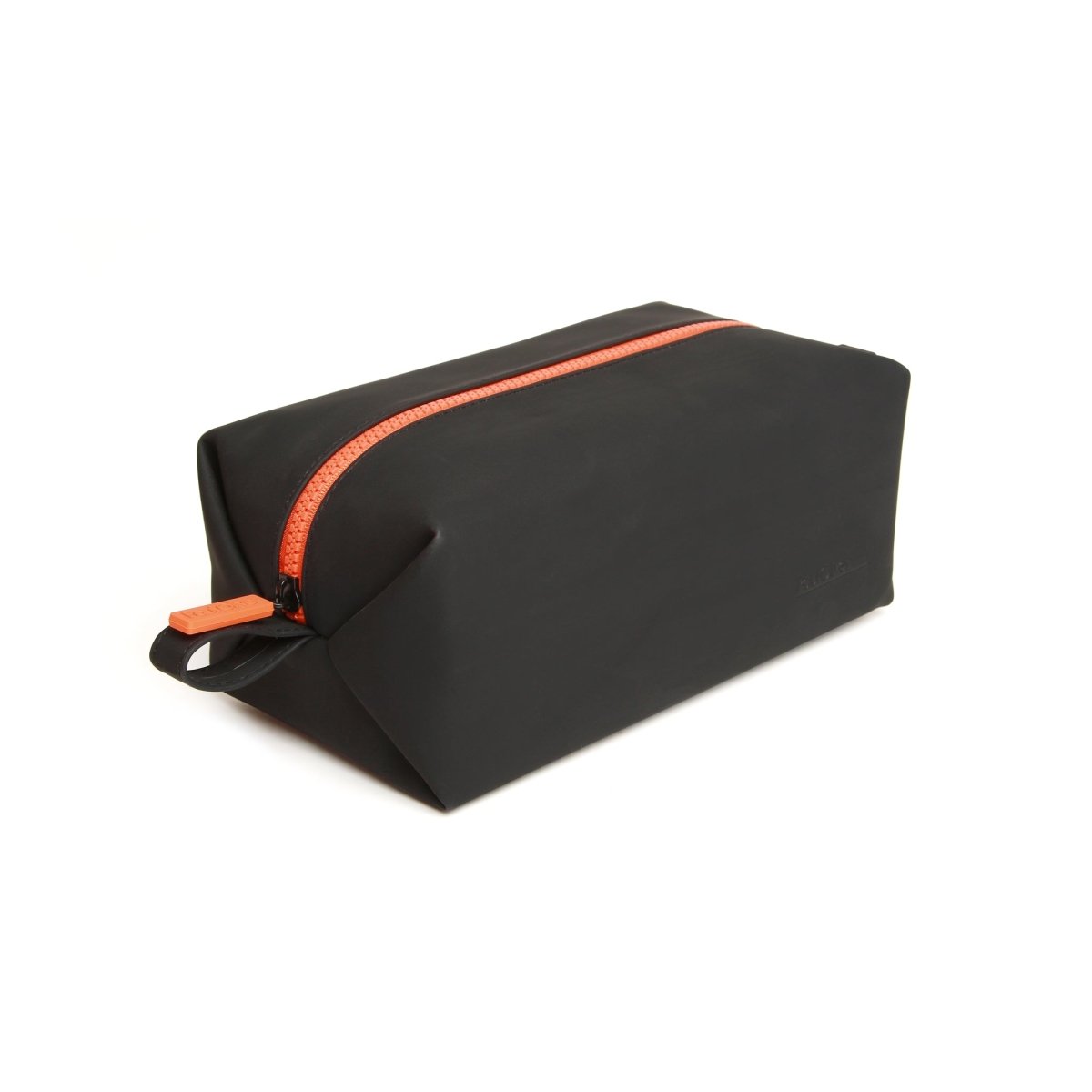 Mens Luxury Soft Touch Zip Wash Bag Black - by Paul Oliver - RUTHERFORD & Co
