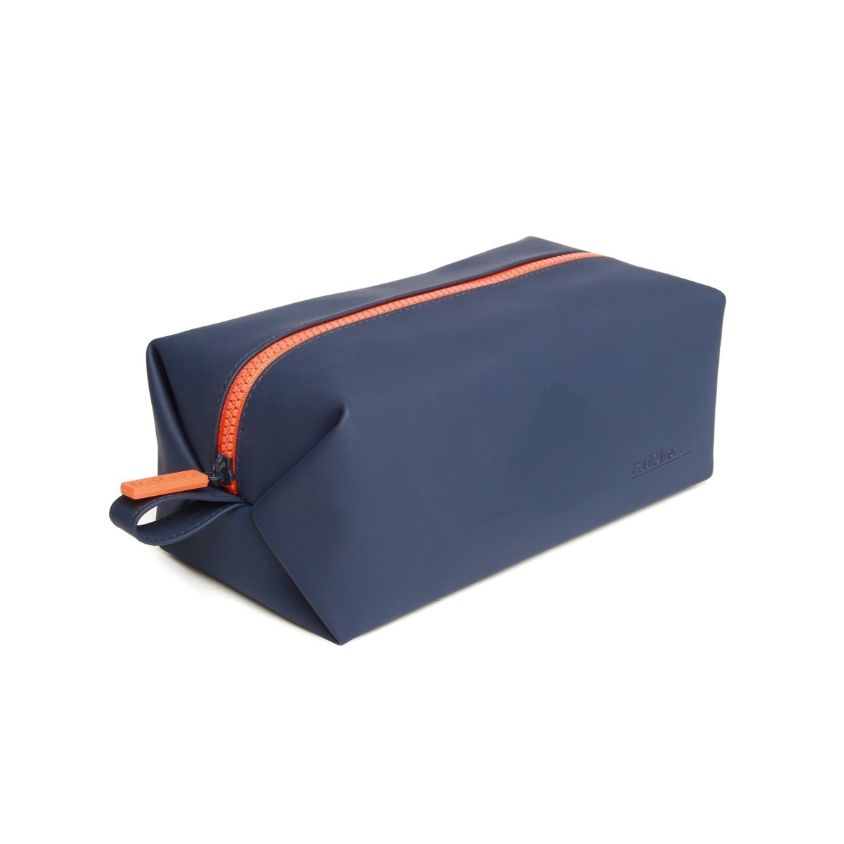 Mens Luxury Soft Touch Zip Wash Bag Navy - by Paul Oliver - RUTHERFORD & Co