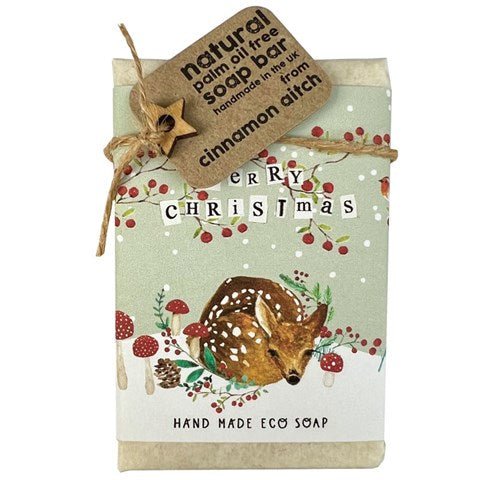 Merry Christmas, Deer - orange & grapefruit soap bar - RUTHERFORD & Co