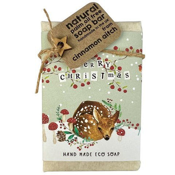 Merry Christmas, Deer - orange & grapefruit soap bar - RUTHERFORD & Co