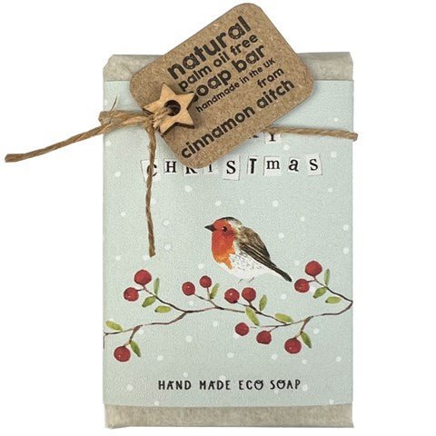 Merry Christmas, Robin - patchouli & sandalwood soap bar - RUTHERFORD & Co