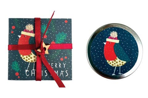 Merry Christmas, Robin - raspberry & vanilla lip balm - RUTHERFORD & Co
