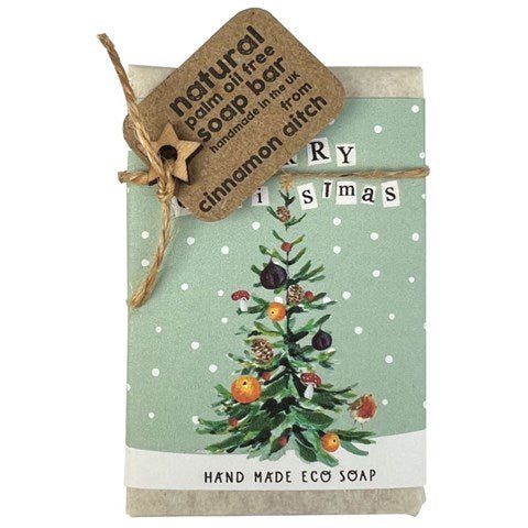 Merry Christmas, Tree - cinnamon & cedarwood soap bar - RUTHERFORD & Co
