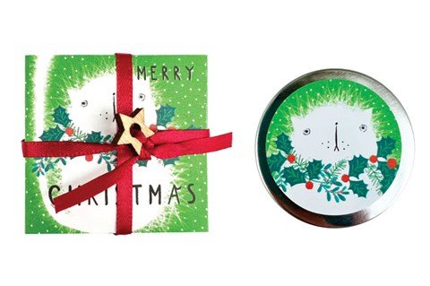 Merry Christmas, White Cat - peaches & cream lip balm - RUTHERFORD & Co