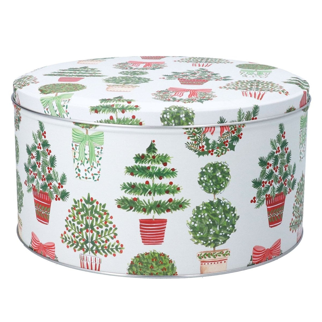 Metal Cake Tin 23cm – Christmas Topiary - RUTHERFORD & Co