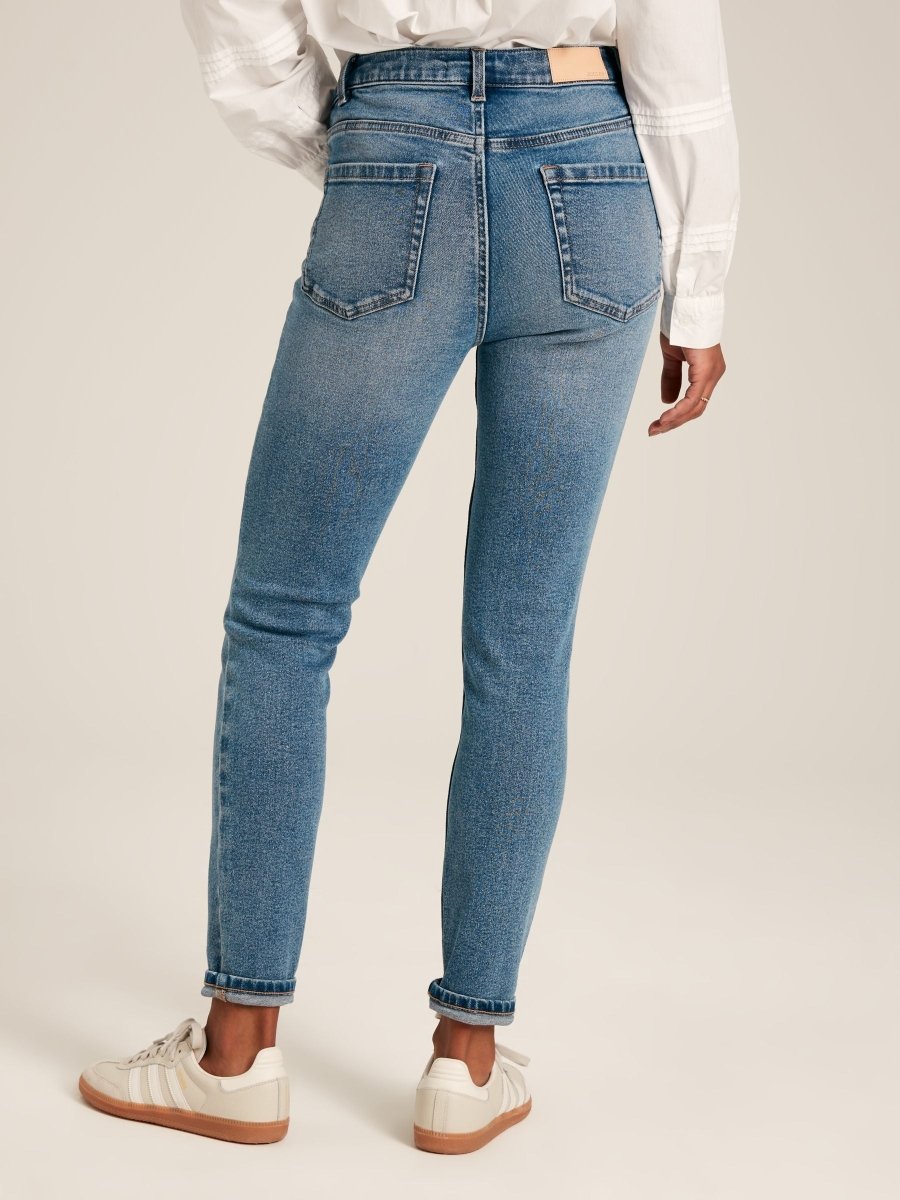 Mid Blue Skinny Jeans - RUTHERFORD & Co
