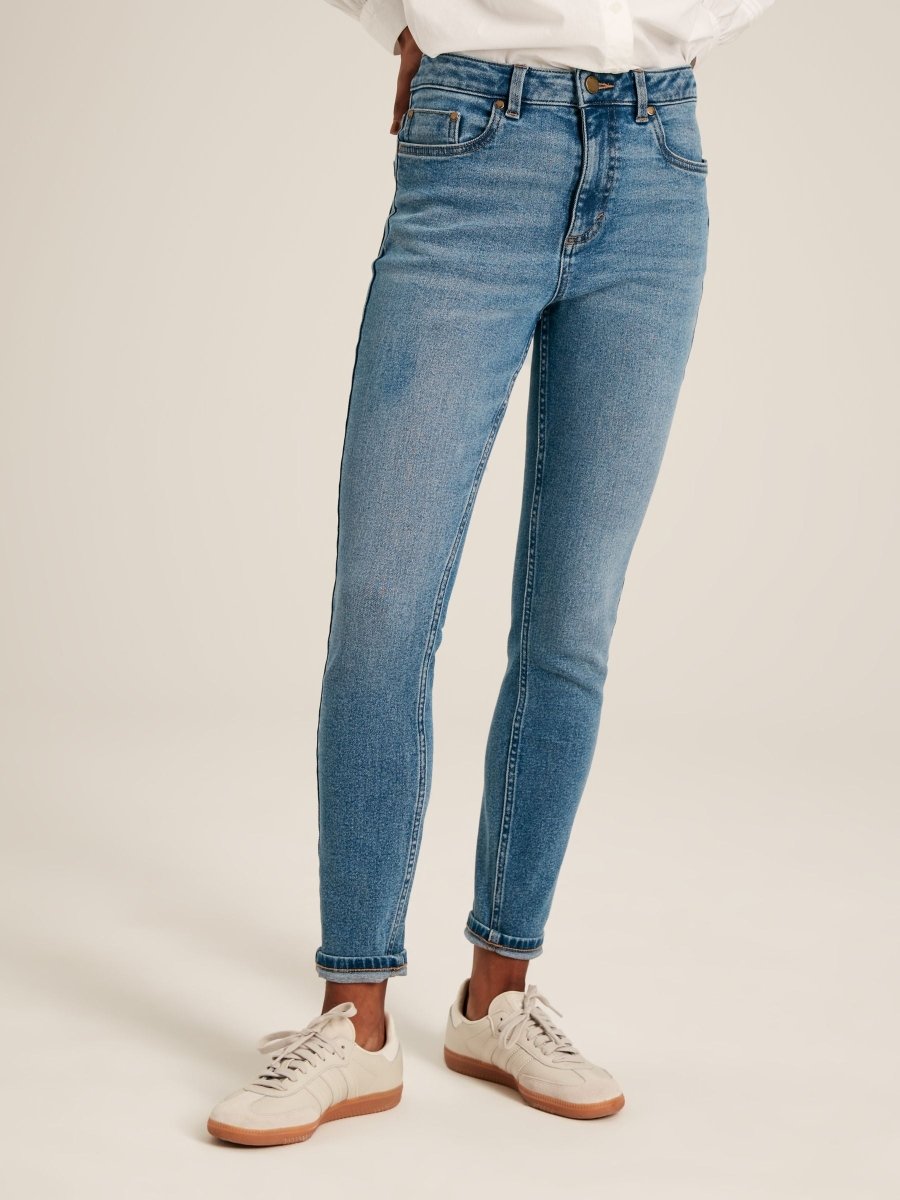 Mid Blue Skinny Jeans - RUTHERFORD & Co
