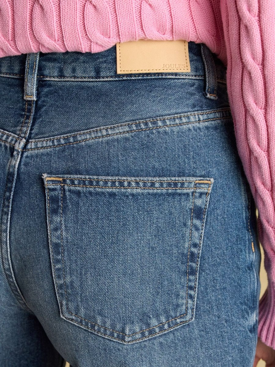 Mid Indigo Blue Relaxed Fit Jeans - RUTHERFORD & Co