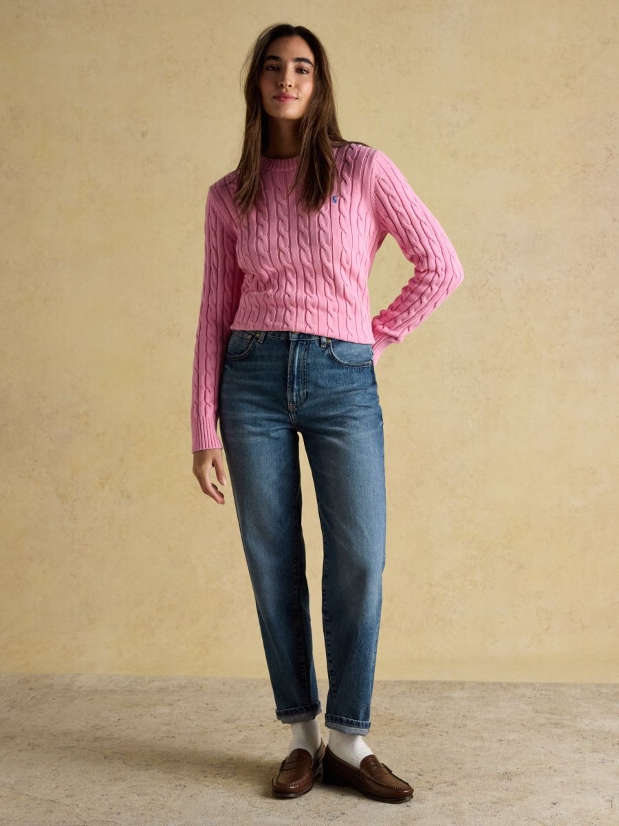 Mid Indigo Blue Relaxed Fit Jeans - RUTHERFORD & Co
