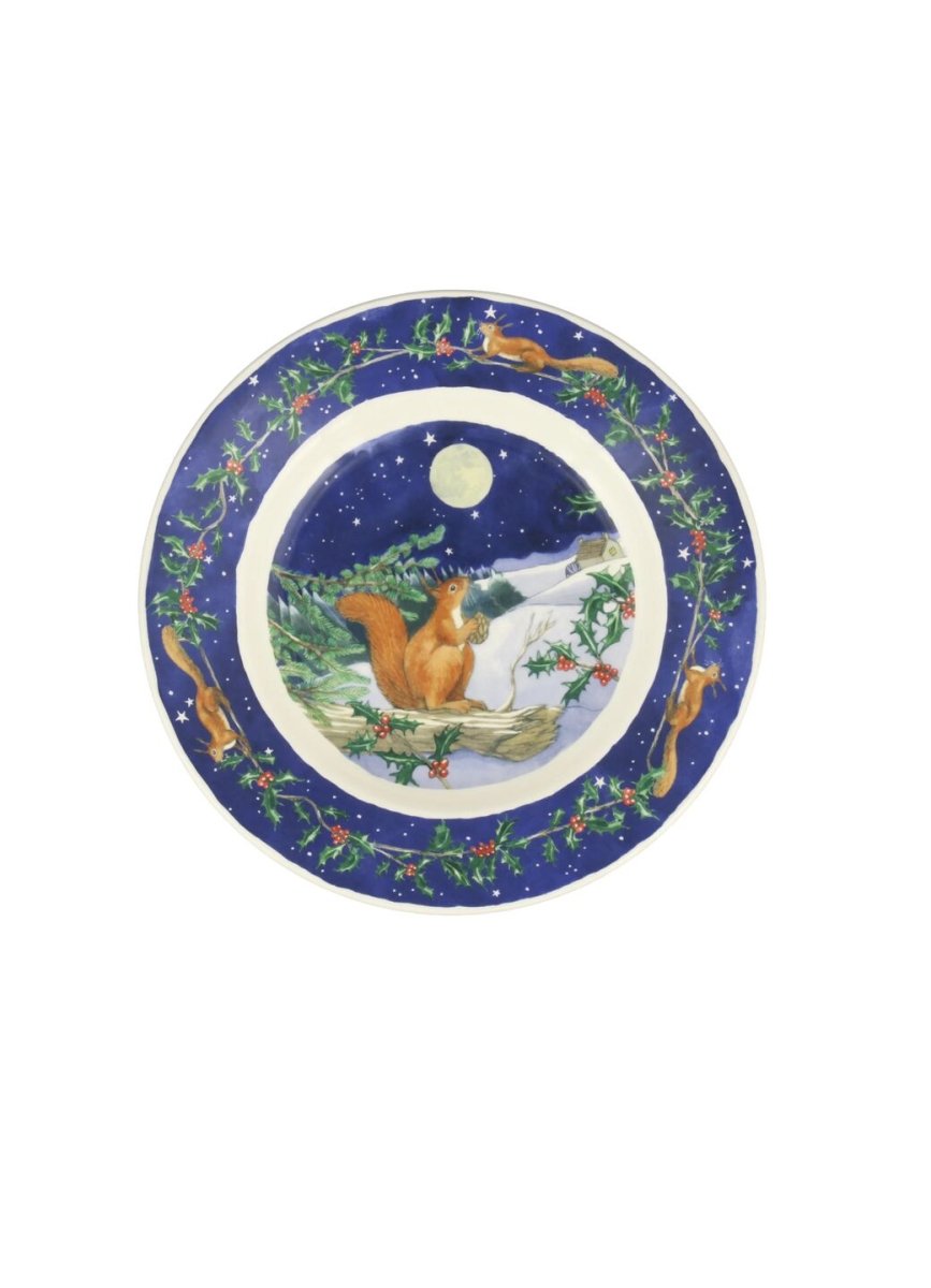 Midnight Squirrel Medium Dinner Plate, 8.5 Inch - RUTHERFORD & Co