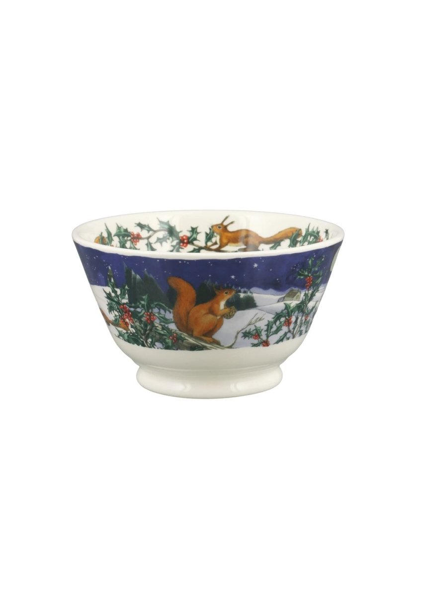 Midnight Squirrel Small Old Bowl - RUTHERFORD & Co