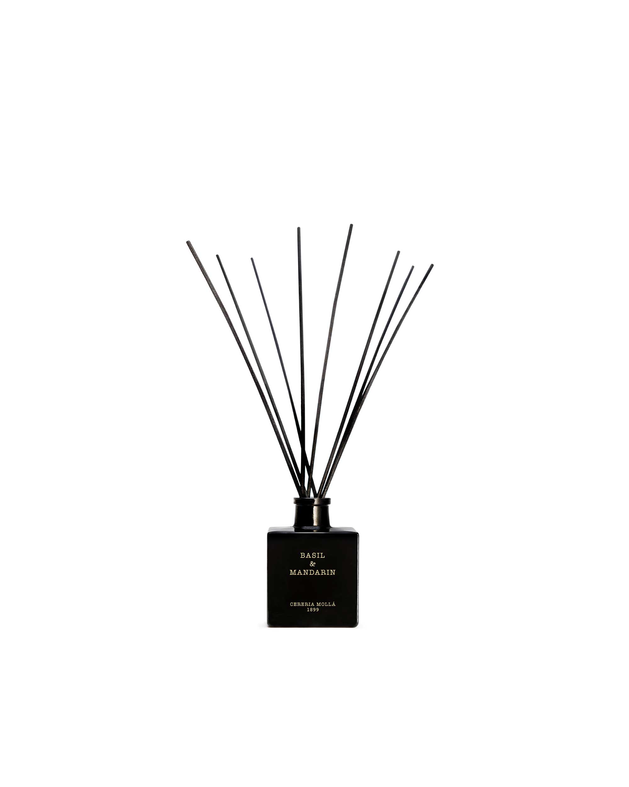 Premium Reed Diffuser 100ml - Basil & Mandarin - Black