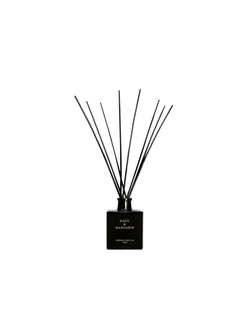 Premium Reed Diffuser 100ml - Basil & Mandarin - Black