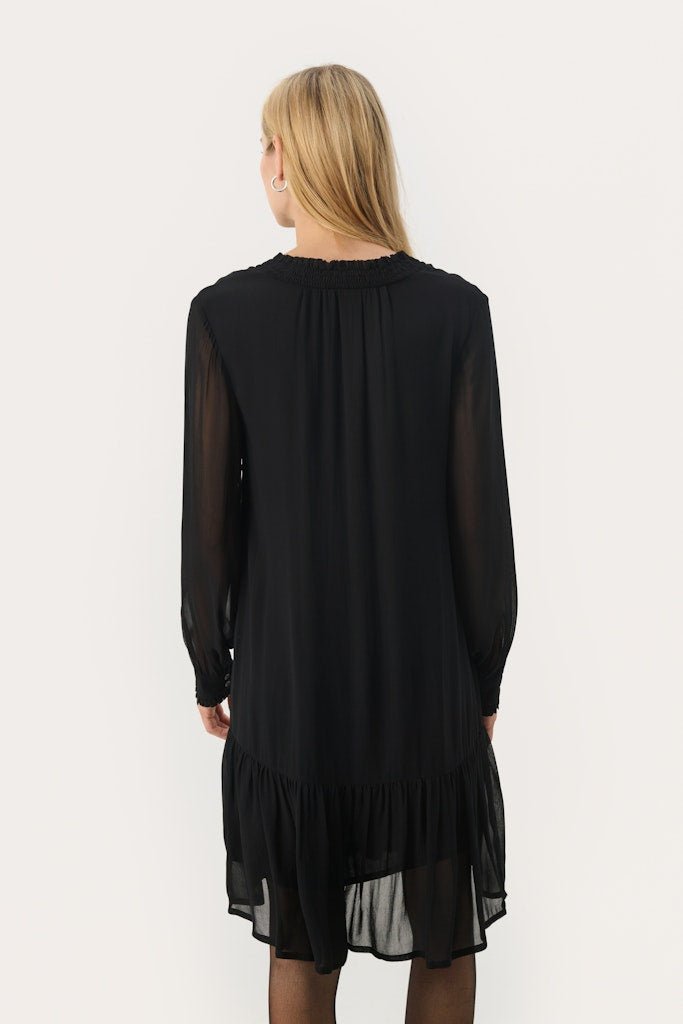 MikaelaPW Dr Dress - Black - RUTHERFORD & Co