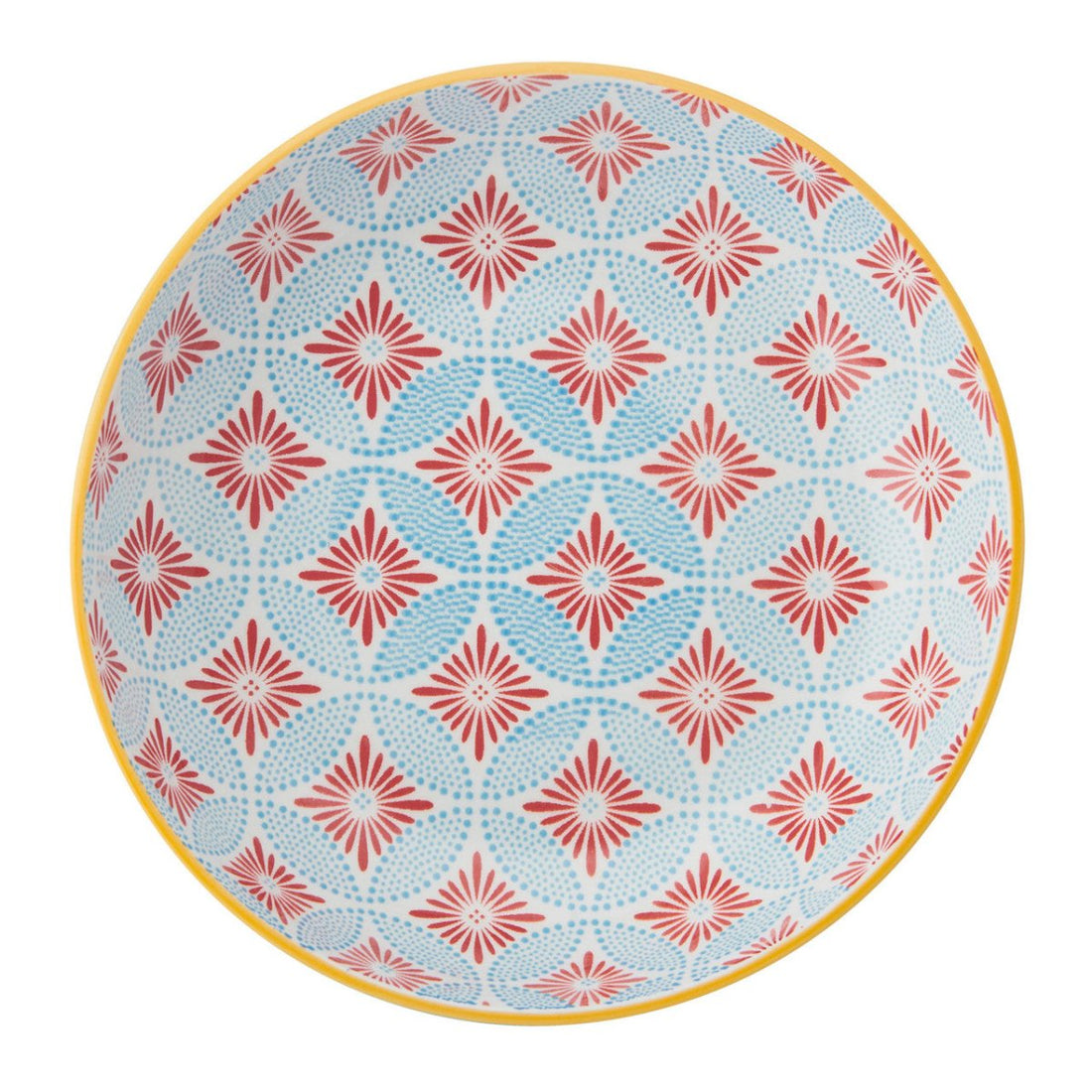 Mikasa Blue Mosaic Stoneware Bowl, 21cm - RUTHERFORD & Co