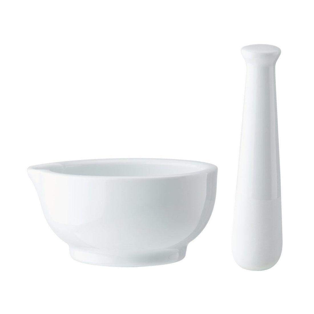 Mikasa Chalk Porcelain Pestle and Mortar, White - RUTHERFORD & Co