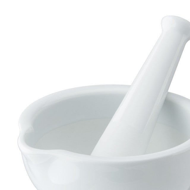 Mikasa Chalk Porcelain Pestle and Mortar, White - RUTHERFORD & Co