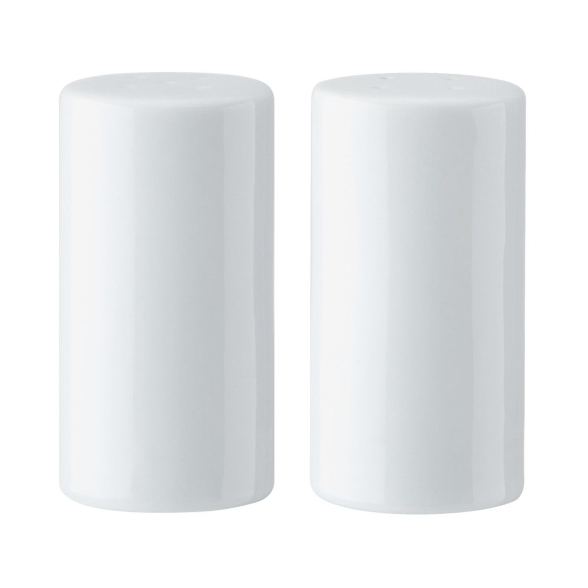Mikasa Chalk Porcelain Salt and Pepper Shakers, 8cm, White - RUTHERFORD & Co