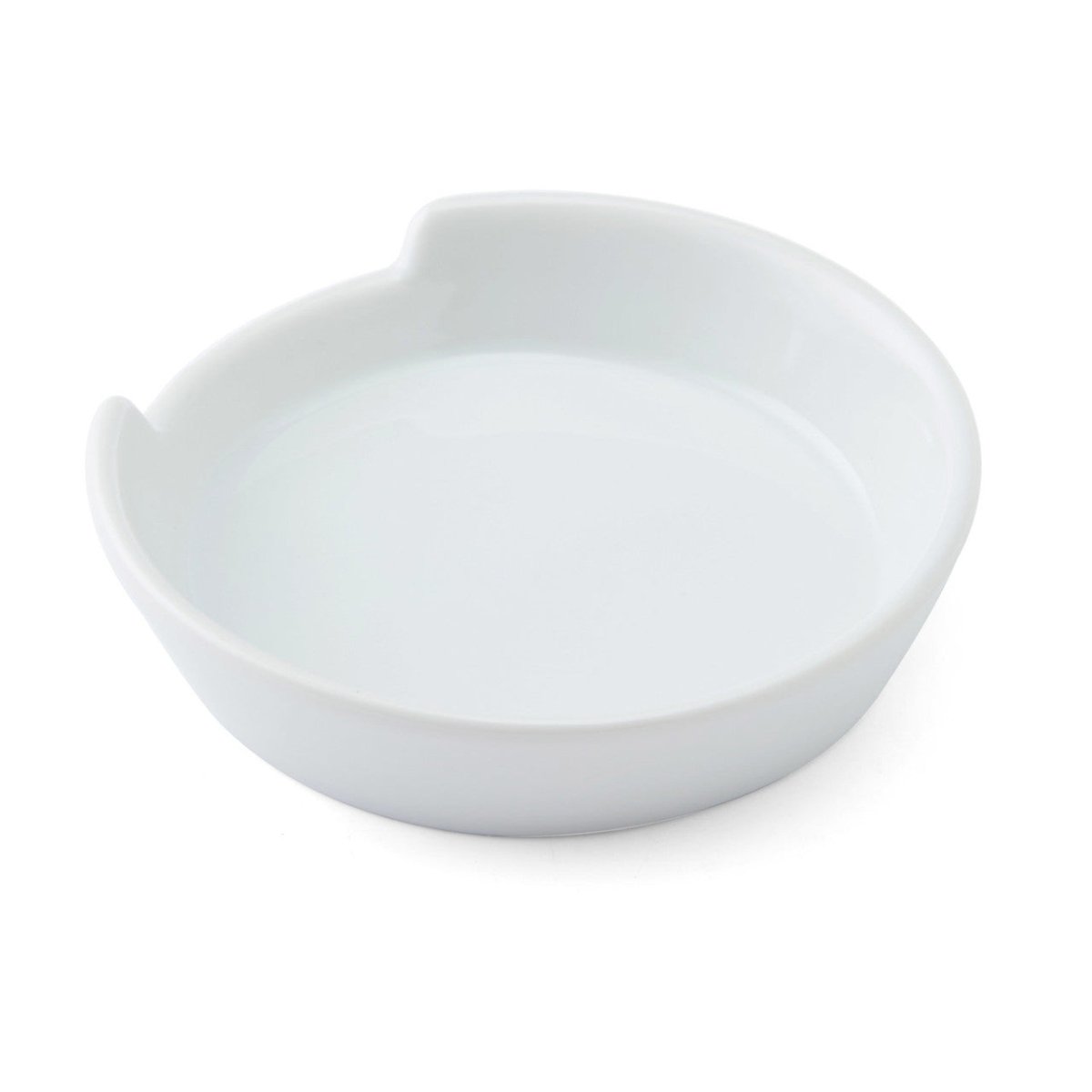 Mikasa Chalk Porcelain Spoon Rest White, 10cm - RUTHERFORD & Co