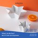 Mikasa Chalk Porcelain Star Bowls, Set of 2, White - RUTHERFORD & Co