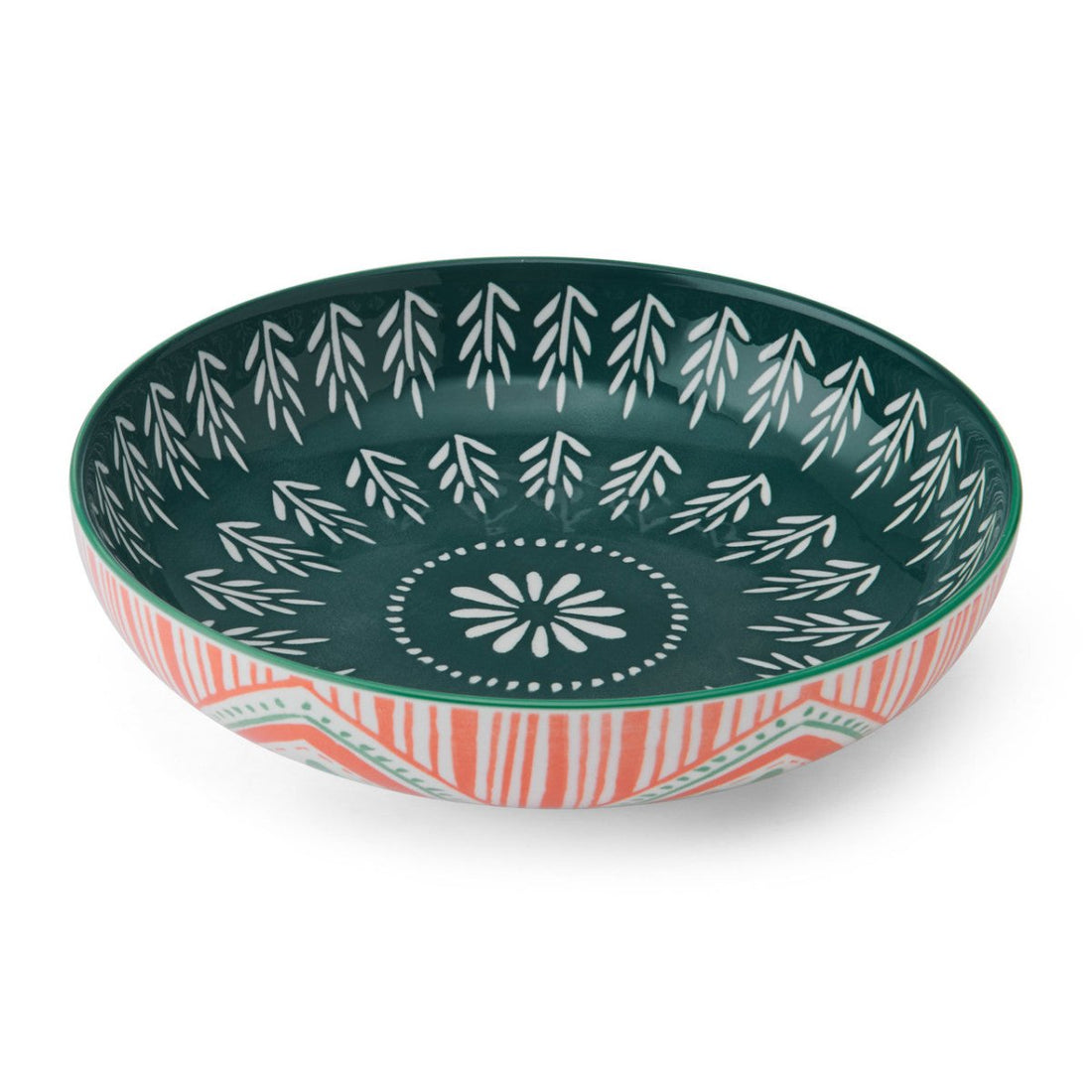 Mikasa Folk Pattern Stoneware Bowl, 21 cm - RUTHERFORD & Co
