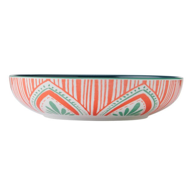 Mikasa Folk Pattern Stoneware Bowl, 21 cm - RUTHERFORD & Co