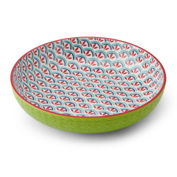 Mikasa Geometric Line Stoneware Bowl, 21 cm - RUTHERFORD & Co