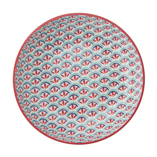 Mikasa Geometric Line Stoneware Bowl, 21 cm - RUTHERFORD & Co