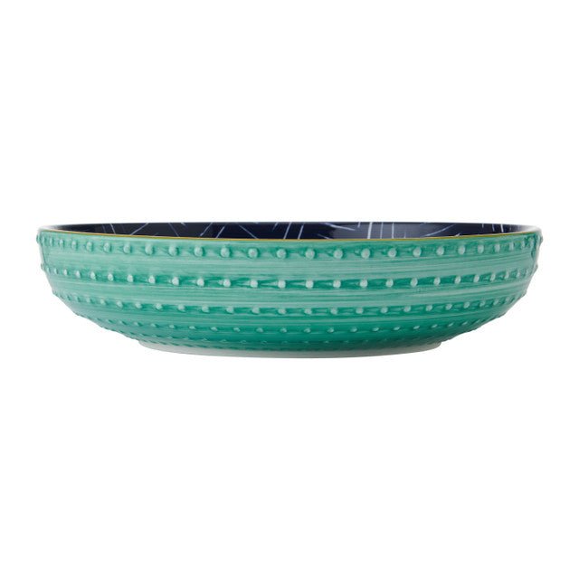 Mikasa Indigo Chevron Stoneware Bowl, 21cm - RUTHERFORD & Co