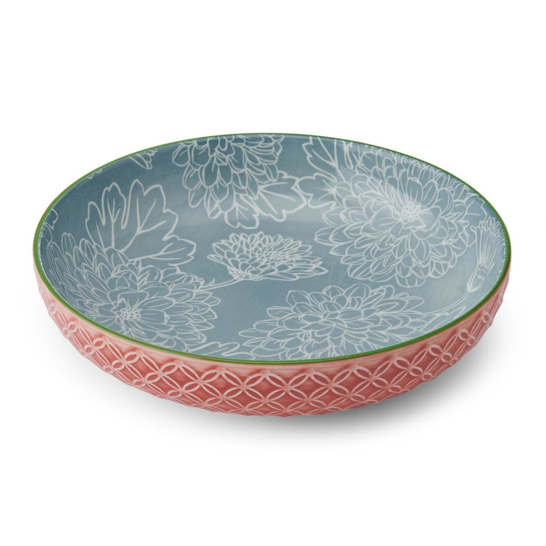 Mikasa Leaf & Geometric Stoneware Bowl, 21 cm - RUTHERFORD & Co