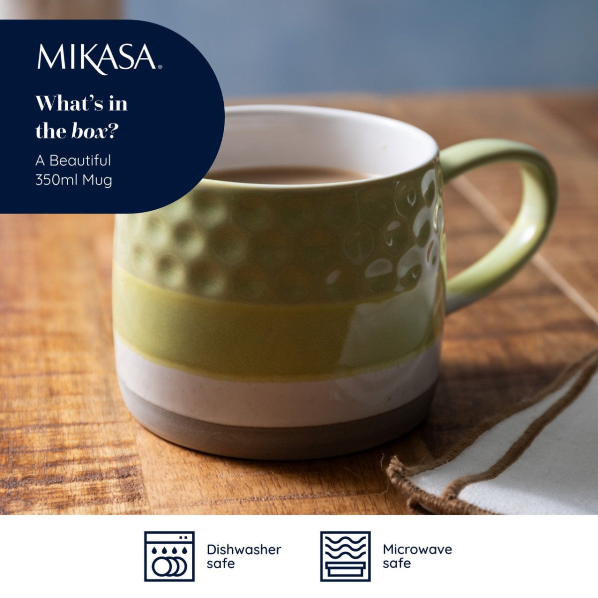 Mikasa Ombre Textured Mug Green - RUTHERFORD & Co