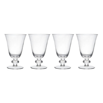 Mikasa Salerno 4 - Piece Crystal Wine Glass Set, 260ml - RUTHERFORD & Co