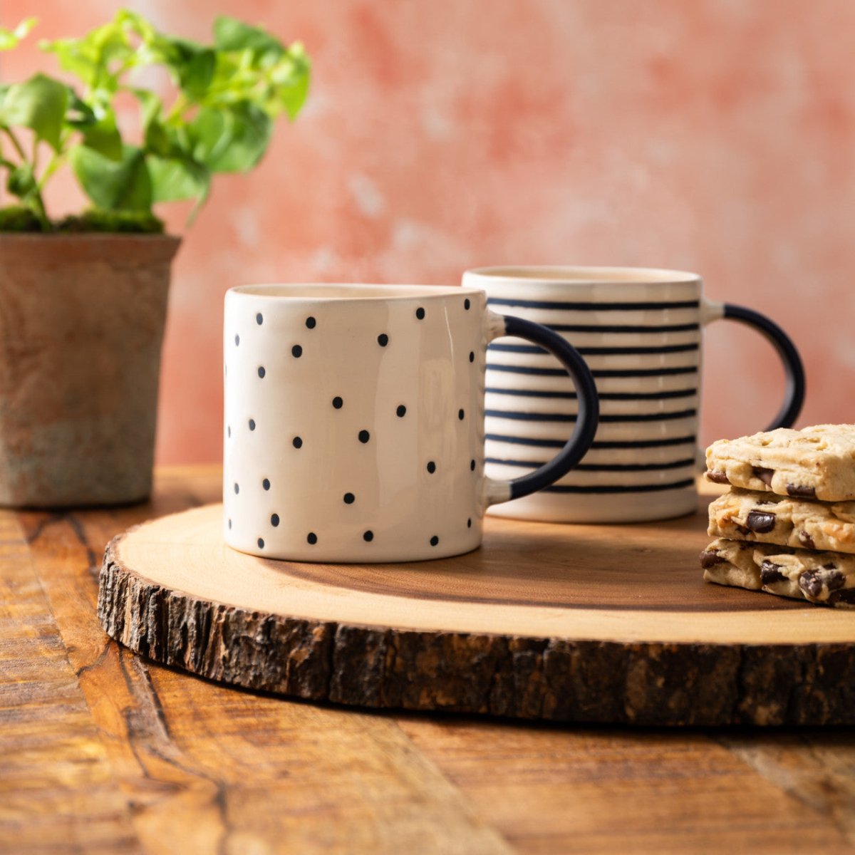 Mikasa Spotty Stoneware Mug, 390ml - RUTHERFORD & Co