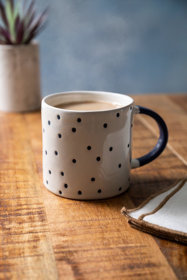 Mikasa Spotty Stoneware Mug, 390ml - RUTHERFORD & Co