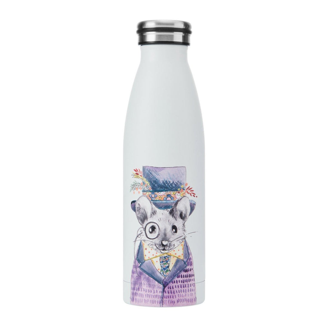 Mikasa Tipperleyhill Mouse Double - Walled Stainless Steel Bottle, 500ml - RUTHERFORD & Co