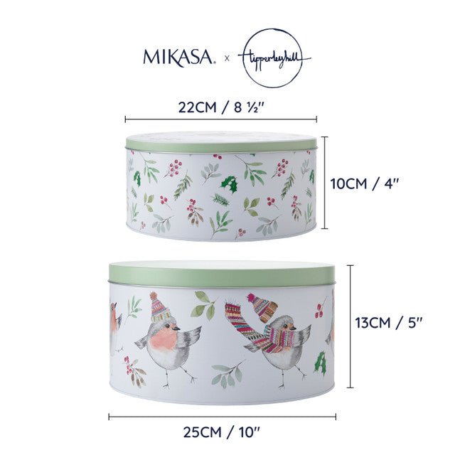 Mikasa TipperleyHill Robin Cake Tins, Set of 2 - RUTHERFORD & Co