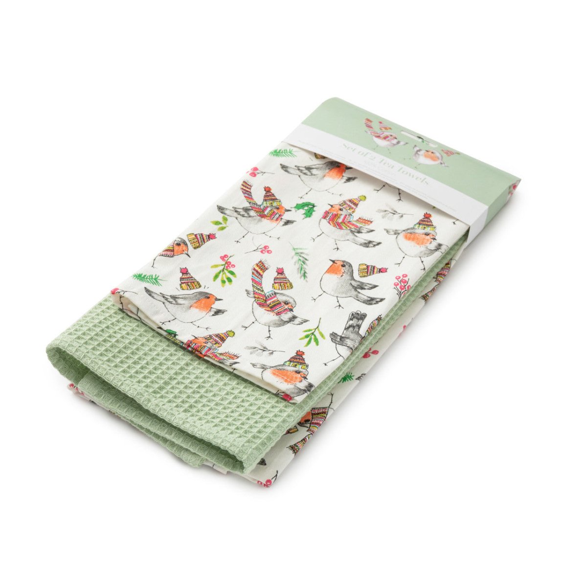 Mikasa TipperleyHill Robin Cotton Tea Towel, Set of 2 - RUTHERFORD & Co