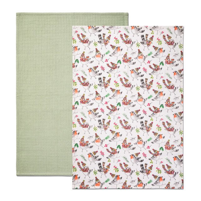 Mikasa TipperleyHill Robin Cotton Tea Towel, Set of 2 - RUTHERFORD & Co