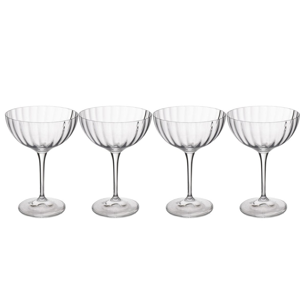 Mikasa Treviso 4 - Piece Crystal Coupe Glass Set, 300ml - RUTHERFORD & Co